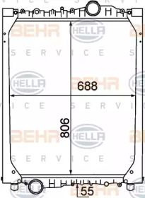 Теплообменник BEHR HELLA SERVICE 8MK 376 774-521