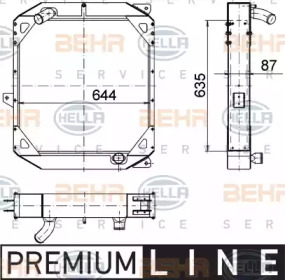 Теплообменник BEHR HELLA SERVICE 8MK 376 774-581