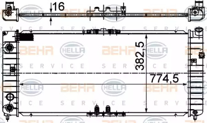 Теплообменник BEHR HELLA SERVICE 8MK 376 774-821