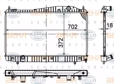 Теплообменник BEHR HELLA SERVICE 8MK 376 774-841