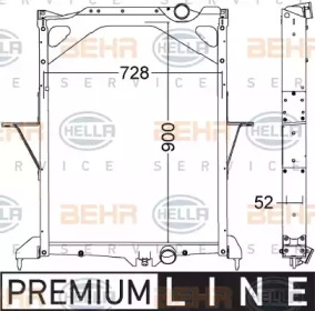 Теплообменник BEHR HELLA SERVICE 8MK 376 775-001