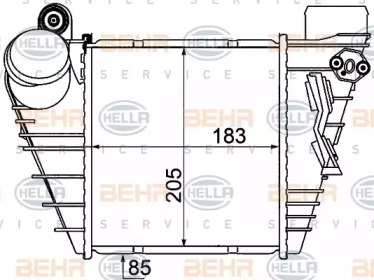 Теплообменник BEHR HELLA SERVICE 8ML 376 776-051