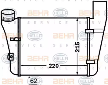 Интеркулер BEHR HELLA SERVICE 8ML 376 776-081