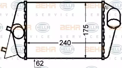 Теплообменник BEHR HELLA SERVICE 8ML 376 776-281