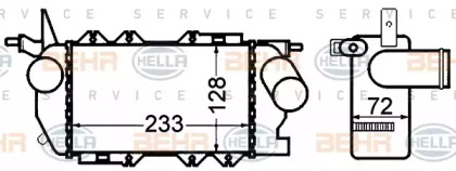 Теплообменник BEHR HELLA SERVICE 8ML 376 776-431