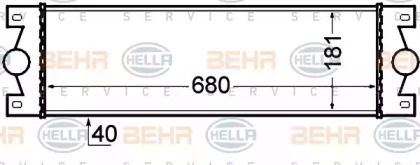 Теплообменник BEHR HELLA SERVICE 8ML 376 776-521