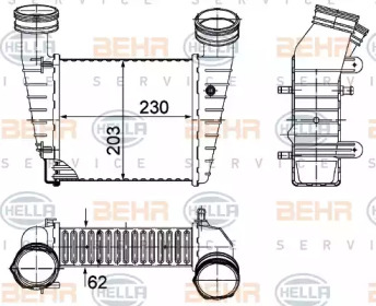 Теплообменник BEHR HELLA SERVICE 8ML 376 776-634