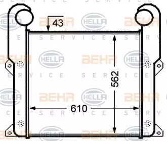 Интеркулер BEHR HELLA SERVICE 8ML 376 776-671