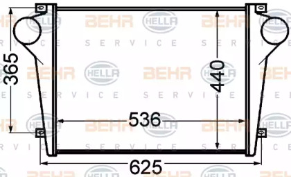 Теплообменник BEHR HELLA SERVICE 8ML 376 776-741