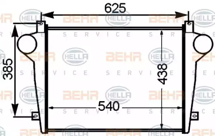 Интеркулер BEHR HELLA SERVICE 8ML 376 776-751