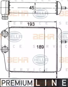 масляный радиатор, двигательное масло BEHR HELLA SERVICE 8MO 376 778-161