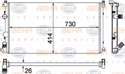 Теплообменник BEHR HELLA SERVICE 8MK 376 780-671