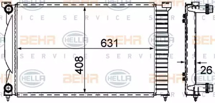 Теплообменник BEHR HELLA SERVICE 8MK 376 781-001