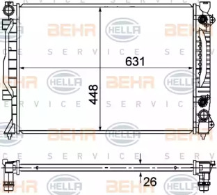 Теплообменник BEHR HELLA SERVICE 8MK 376 781-031