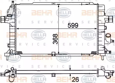 Теплообменник BEHR HELLA SERVICE 8MK 376 781-041