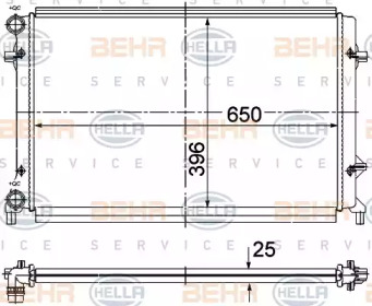 Теплообменник BEHR HELLA SERVICE 8MK 376 781-091