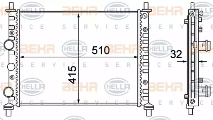 Теплообменник BEHR HELLA SERVICE 8MK 376 781-101