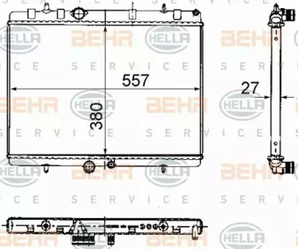 Теплообменник BEHR HELLA SERVICE 8MK 376 781-121