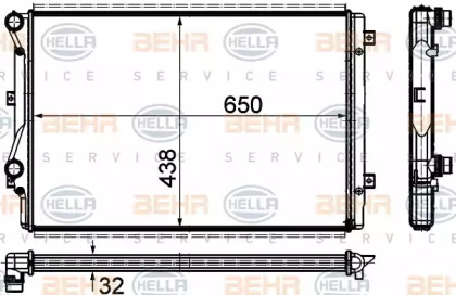 Теплообменник BEHR HELLA SERVICE 8MK 376 781-361