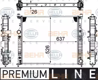 Теплообменник BEHR HELLA SERVICE 8MK 376 781-561