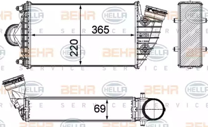 Интеркулер BEHR HELLA SERVICE 8ML 376 783-571