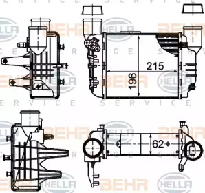 Теплообменник BEHR HELLA SERVICE 8ML 376 783-581