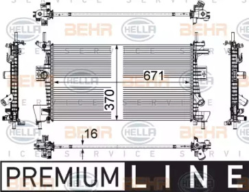 Теплообменник BEHR HELLA SERVICE 8MK 376 783-601