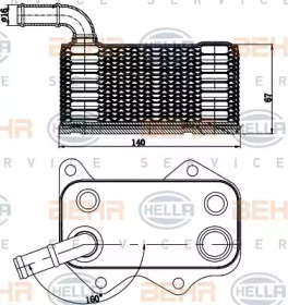 Теплообменник BEHR HELLA SERVICE 8MO 376 783-771