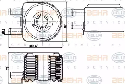 Теплообменник BEHR HELLA SERVICE 8MO 376 783-791