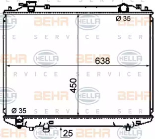 Теплообменник BEHR HELLA SERVICE 8MK 376 787-101