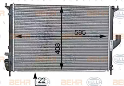 Теплообменник BEHR HELLA SERVICE 8MK 376 787-341