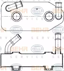 Теплообменник BEHR HELLA SERVICE 8MO 376 787-681