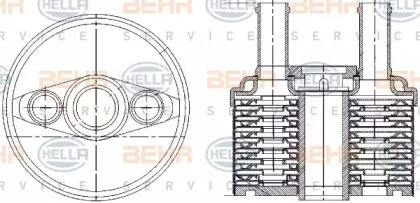 Теплообменник BEHR HELLA SERVICE 8MO 376 787-691