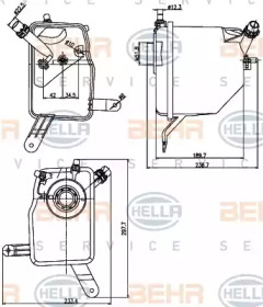 Резервуар BEHR HELLA SERVICE 8MA 376 789-731