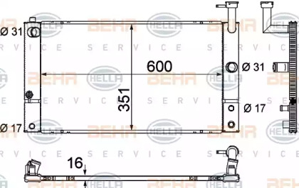 Теплообменник BEHR HELLA SERVICE 8MK 376 790-011