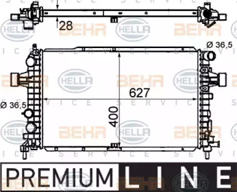 Теплообменник BEHR HELLA SERVICE 8MK 376 790-021