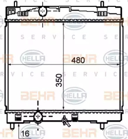 Теплообменник BEHR HELLA SERVICE 8MK 376 790-061