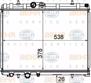 Теплообменник BEHR HELLA SERVICE 8MK 376 790-121