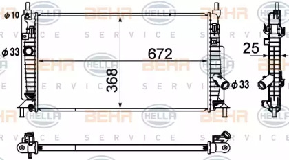 Теплообменник BEHR HELLA SERVICE 8MK 376 790-411