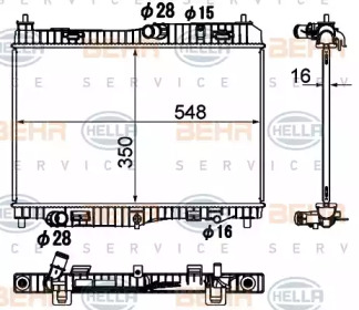 Теплообменник BEHR HELLA SERVICE 8MK 376 790-501