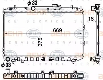 Теплообменник BEHR HELLA SERVICE 8MK 376 790-511