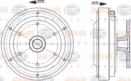 Сцепление BEHR HELLA SERVICE 8MV 376 791-261