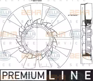 Рабочее колесо вентилятора BEHR HELLA SERVICE 8MV 376 791-271