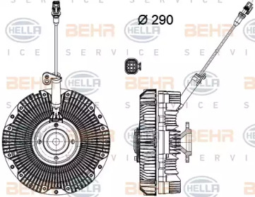 Сцепление BEHR HELLA SERVICE 8MV 376 791-701