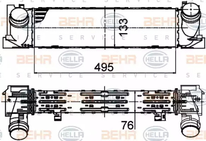 Интеркулер BEHR HELLA SERVICE 8ML 376 791-754