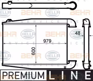 Теплообменник BEHR HELLA SERVICE 8ML 376 792-011