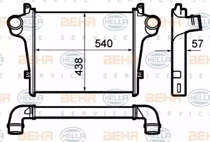 Интеркулер BEHR HELLA SERVICE 8ML 376 792-021