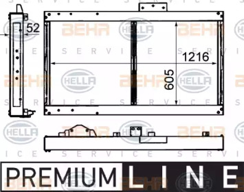 Теплообменник BEHR HELLA SERVICE 8MK 376 792-101