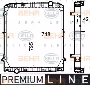 Теплообменник BEHR HELLA SERVICE 8MK 376 792-111