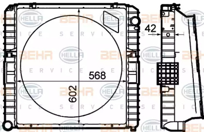 Теплообменник BEHR HELLA SERVICE 8MK 376 792-131